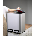 Trash bins with pedal,18L/24L Foot trash can pedal Stainless Steel kitchen garbage bins